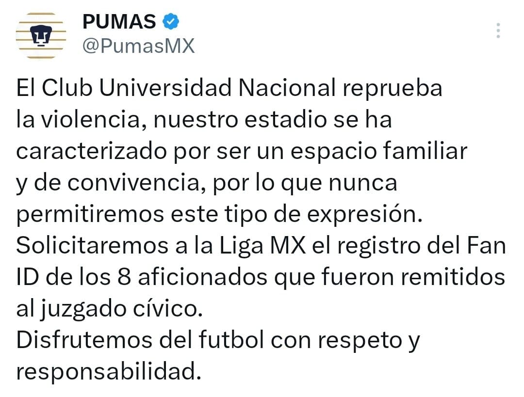 Liga MX Confirma Detenciones Tras Incidentes en el Pumas vs. América